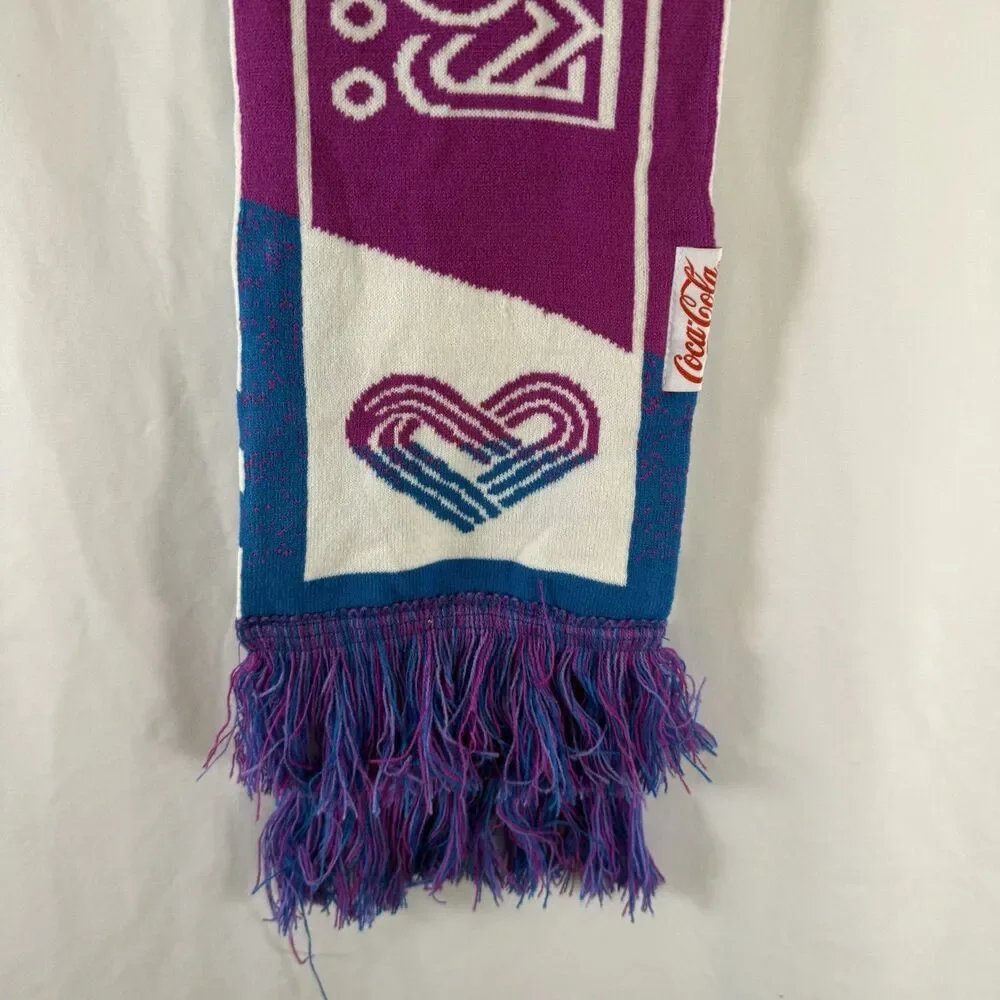 Kanas City Royals 2026 FIFA World Cup Scarf Unisex Fringe Trim White Blue Purple